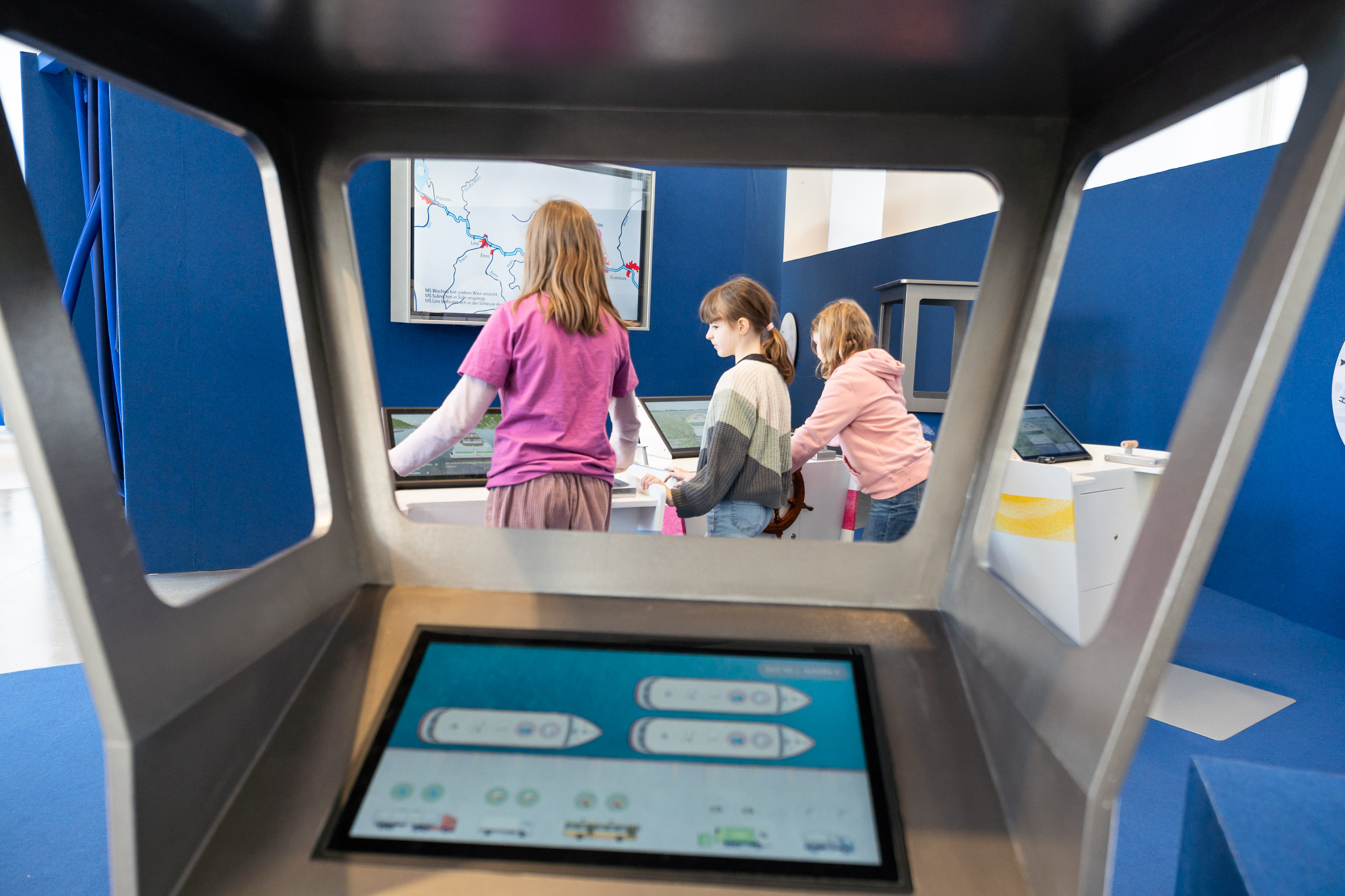 Donau Schifffahrt interactive exhibit